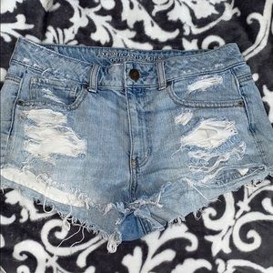 American eagle distressed shorts
